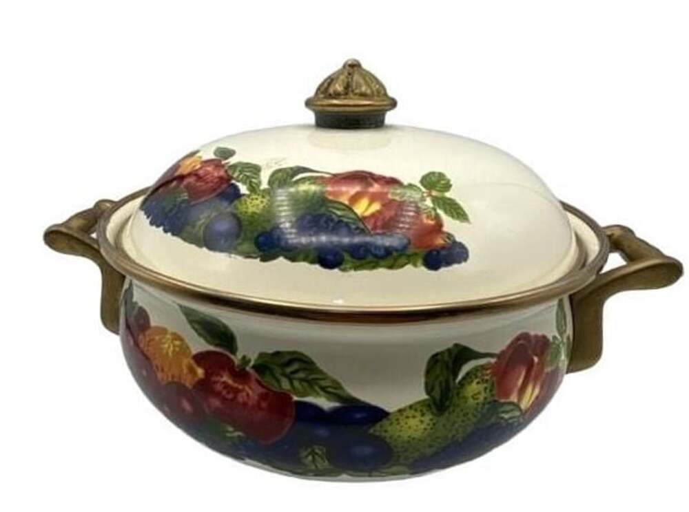 Linco Ware Orchard Royale Casserole Dutch Oven 8 In